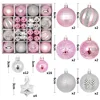 New 44-piece paper box (pink silver)