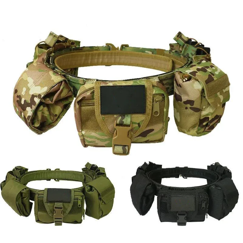 High Quality Durable Outdoor Tactical Belt Kit Multifunctional Adjustable Wholesale Waistband Nylon Removable Adjustable Belt