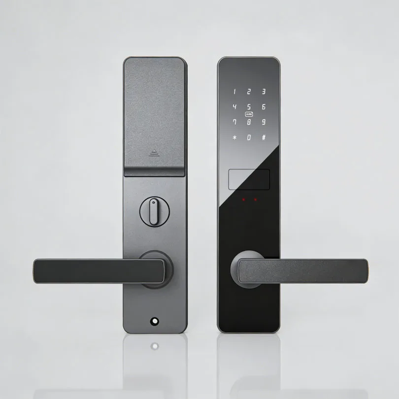 ล็อกประตูโรงแรมแบบอัจฉริยะดิจิทัลของผู้ผลิต รองรับการปลดล็อกด้วยลายนิ้วมือและการจัดเก็บข้อมูลบนคลาวด์ พร้อมด้ามจับที่ออกแบบตามหลักสรีรศาสตร์ — Kaisstar