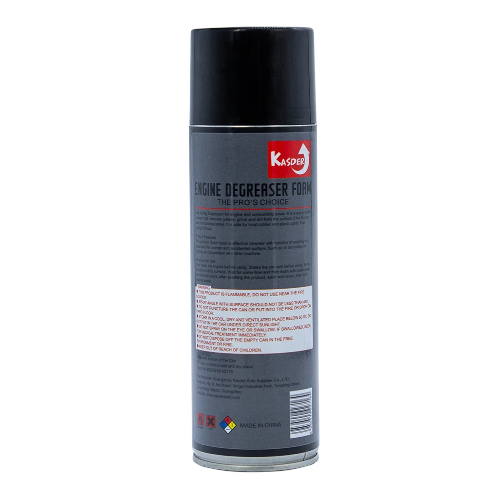 Low Moq Heavy Duty Foam Foaming Car Engine Degreaser Cleaner Spray for Auto Wash Surface Parts Bay Oil Grease Dust Stain Remover