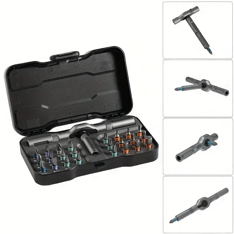 DIY Screwdriver 24 In 1 Compact And Portable Ratchet Screwdriver