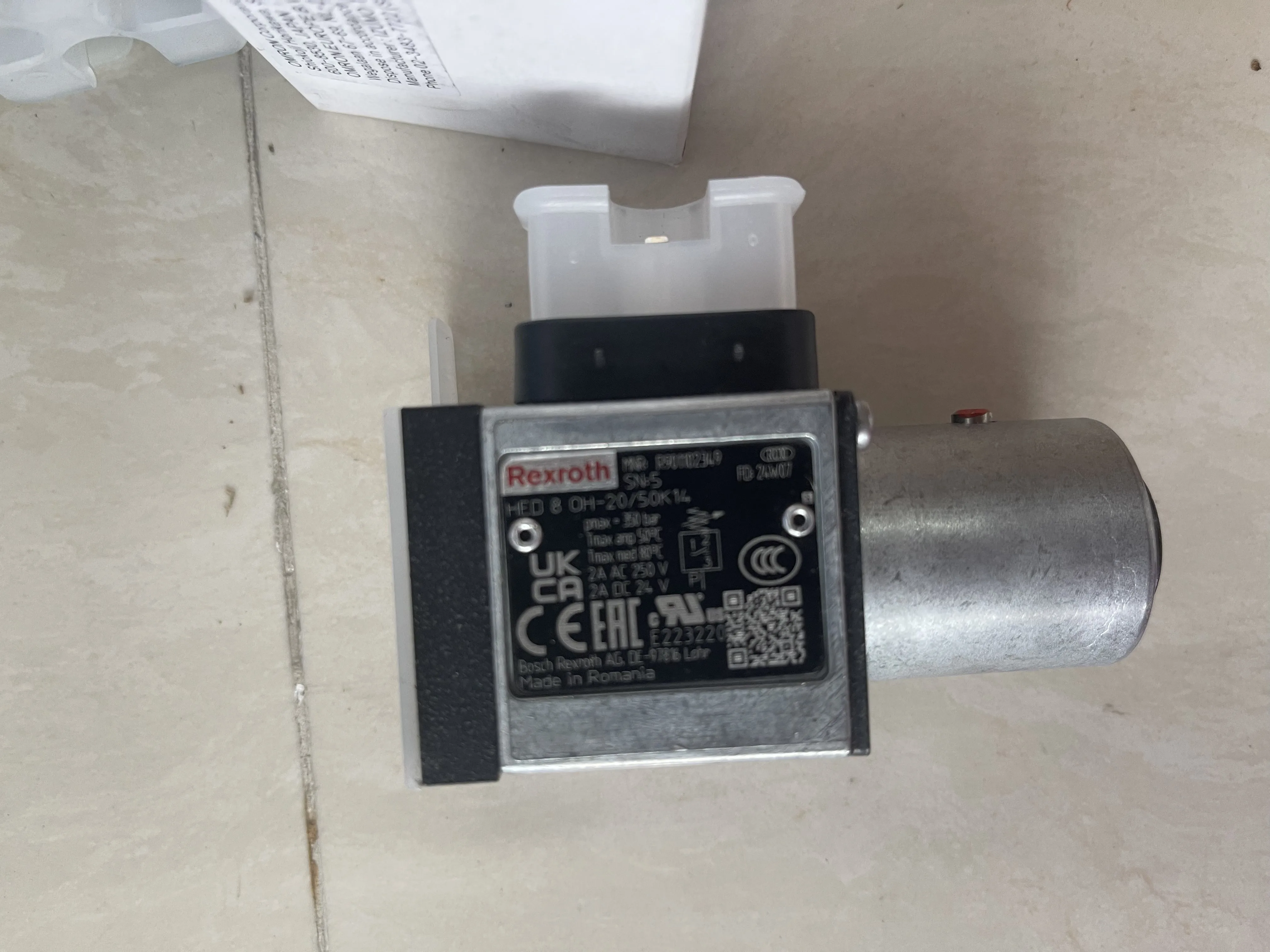 Rexroth Solenoid Valve R901099808 HED 8 OH-20/50K14 Rexroth Solenoid Valve R901099808 HED 8 OH-20/50K14