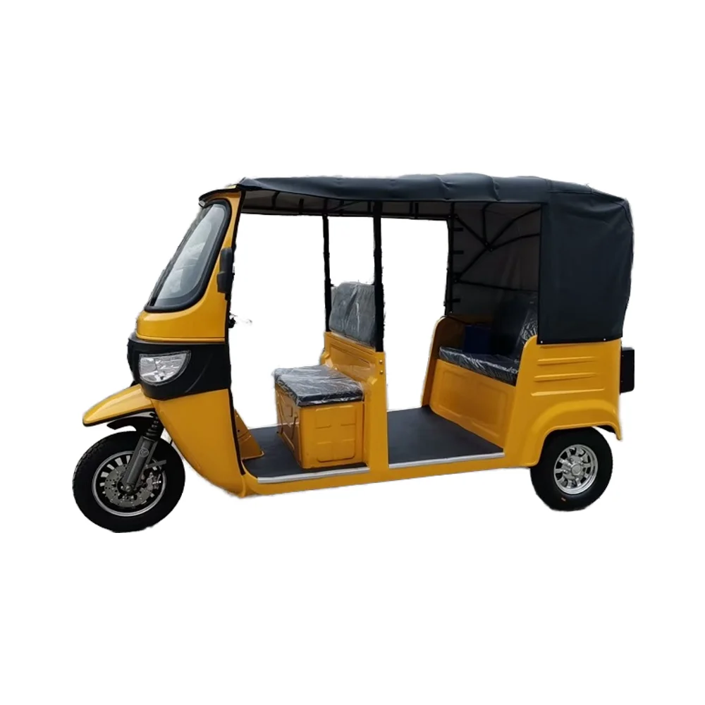 Hot Sale EEC COC 3-Wheel Electric Passenger Motorcycle Tricycle 60V Open Body with Roof for Passengers