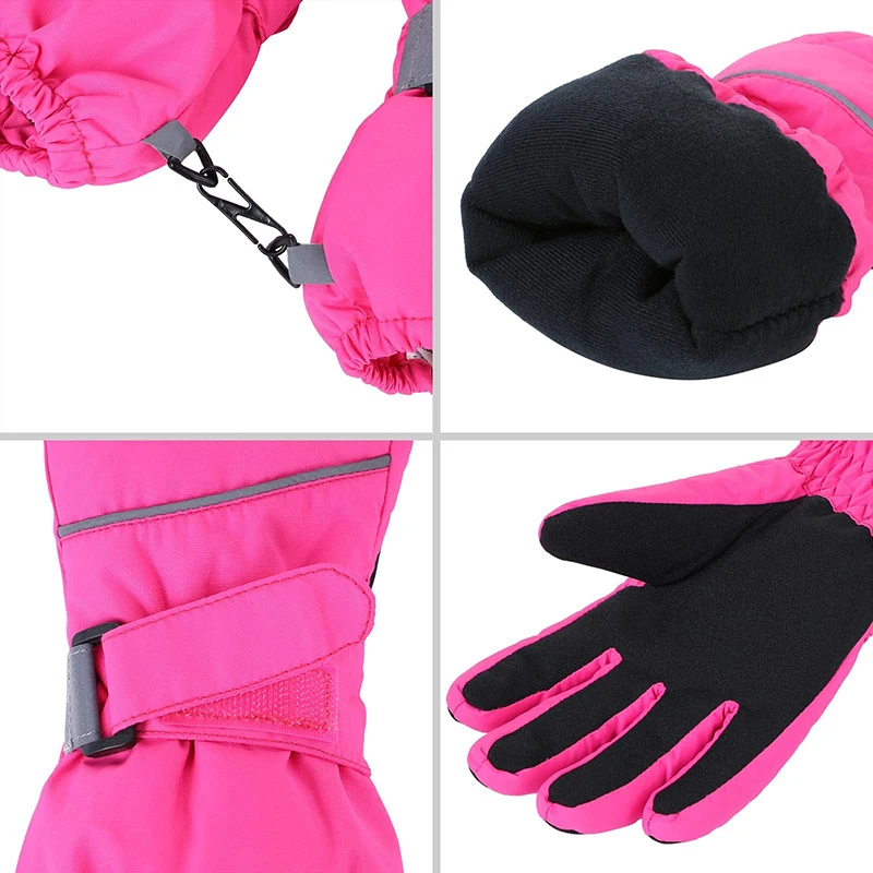 warm winter gloves for men and women skiing gloves with split fingers waterproof touch screen ski gloves