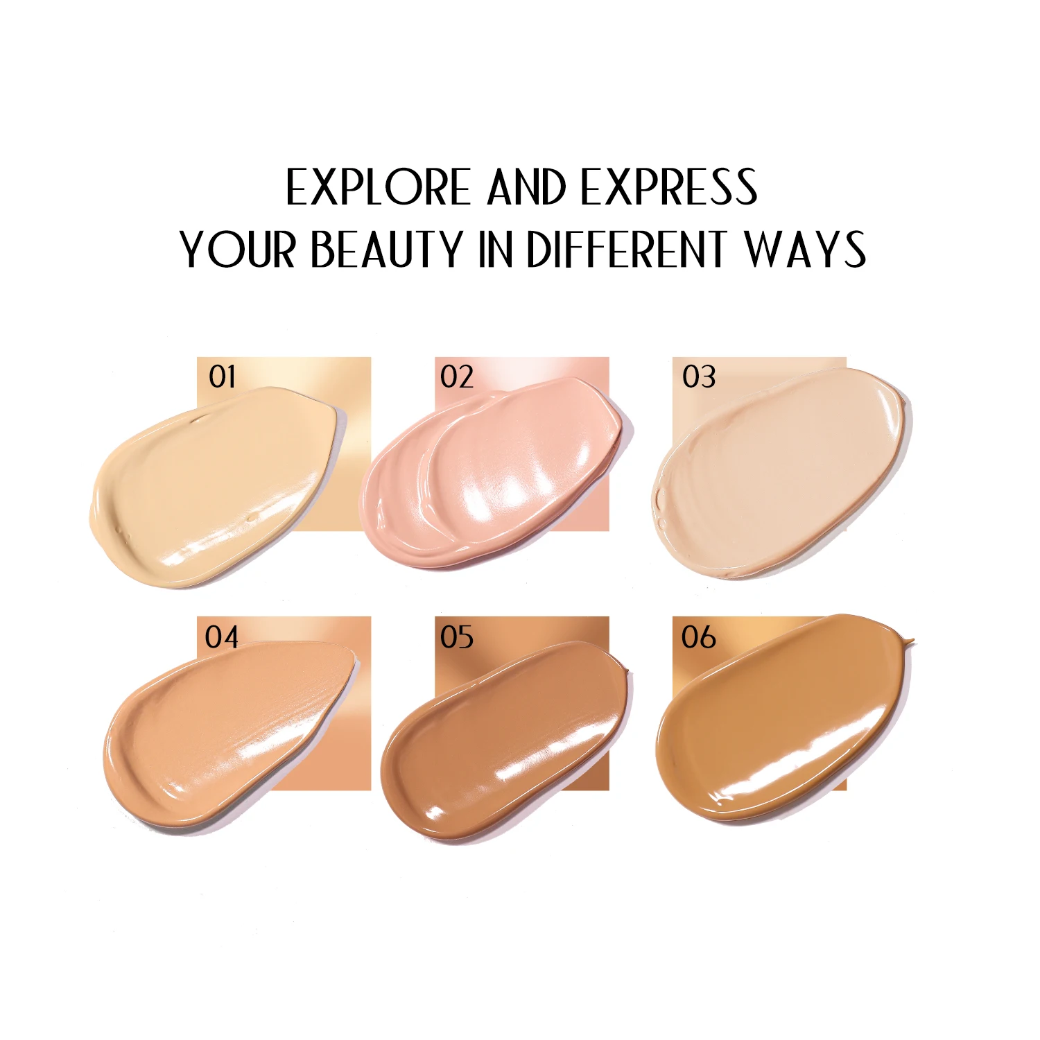Hotselling Cosmetic Waterproof Natural Makeup Liquid Foundation Full Coverage Brighten