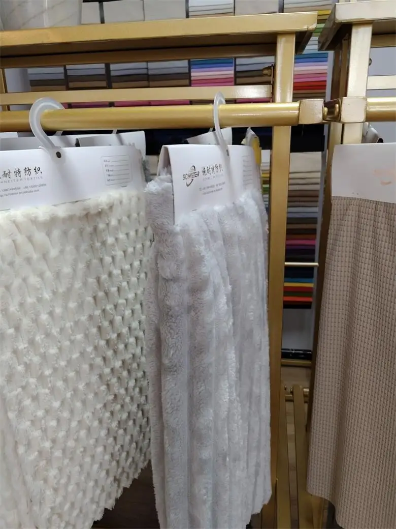 300gsm Eco-friendly Knitted Weft Fleece Fabric for Trousers Sleepwear Interlining Home Decor Windproof Curtains GRS Certified