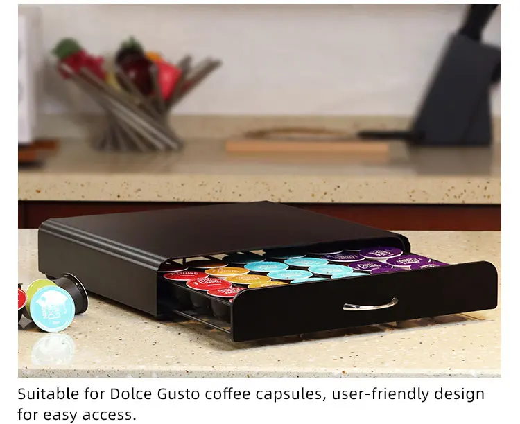 Custom Dolce Gusto Coffee Capsule Holders Drawer 36 Coffee Capsule Holder Storage Drawers Buy