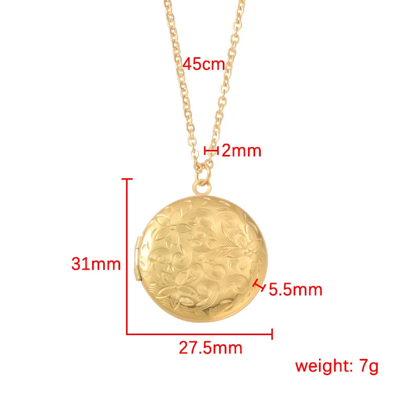 Photo Locket Pendant Necklace