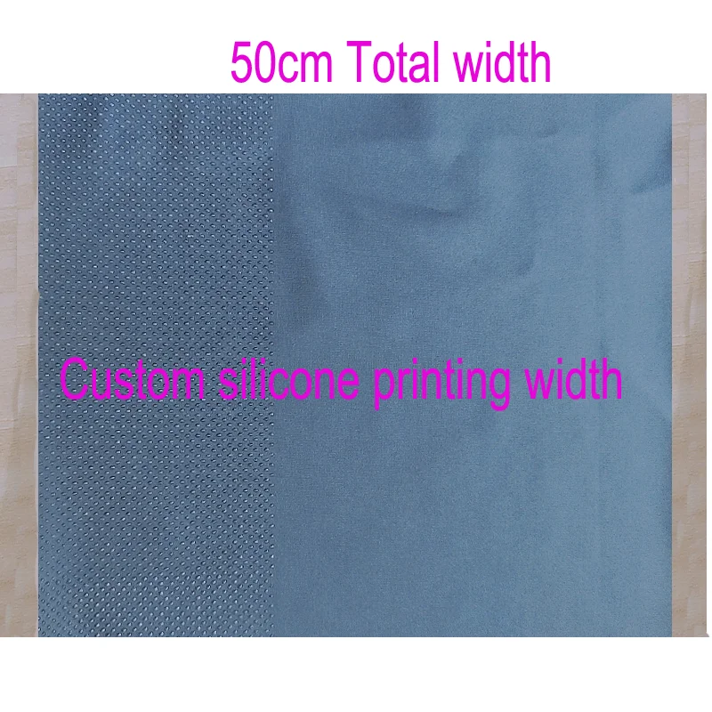 Customized Anti slip Silicon Fabric Nylon 77% Polyester 23% Elastam More Colors Silicone Coated Spandex Fabric