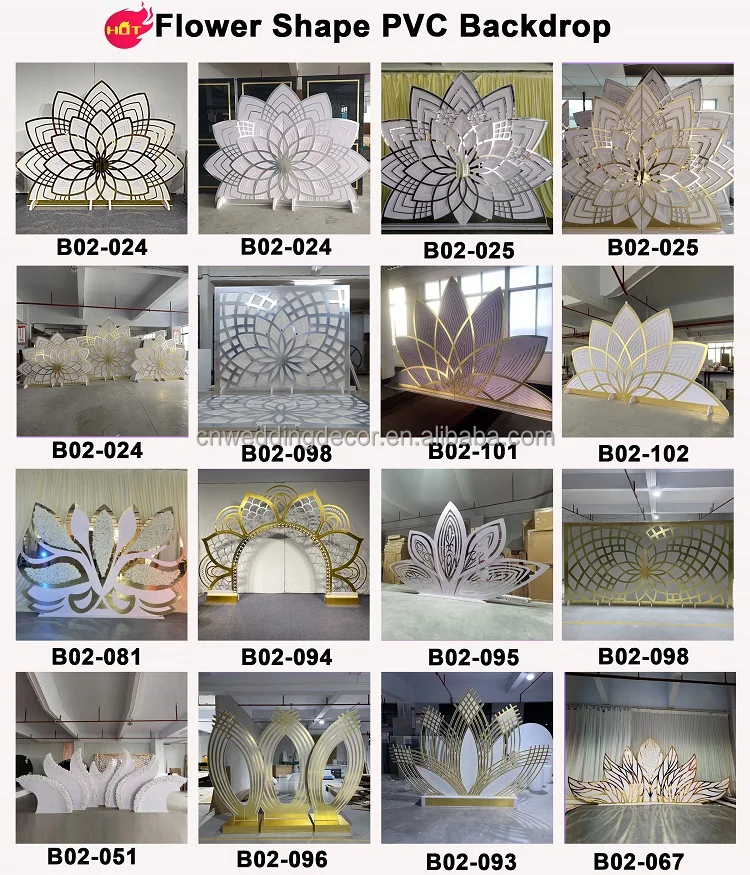 Large Acrylic Wedding Event Backdrop for Wedding Stage Decoration