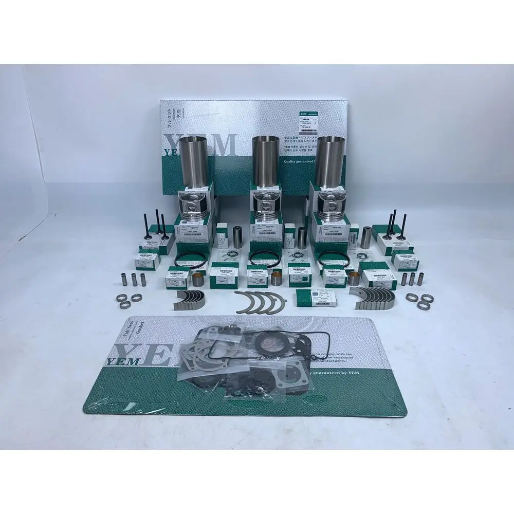 DF752 Rebuild Overhaul Kit With Bearings Cylinder Liner Piston Rings Full Gasket Set Engine Valves Kit for Kubota