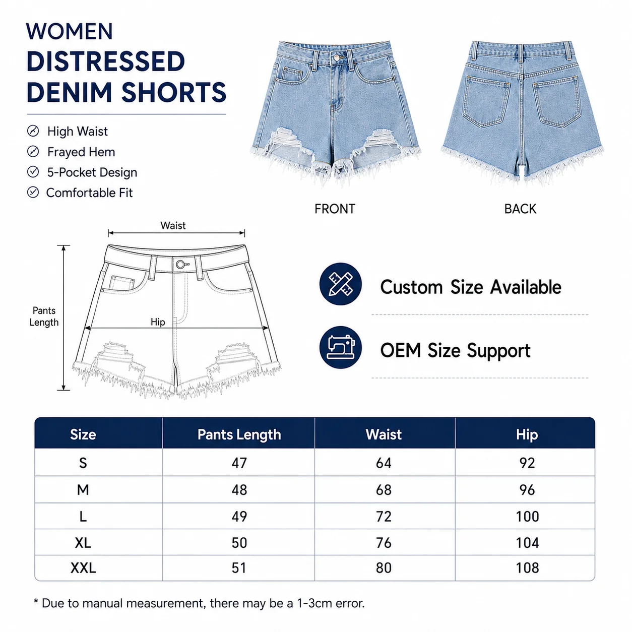 Size measurements