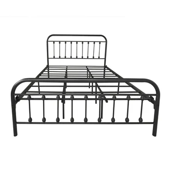 Factory Customize Twin Full Queen Metal Platform Bed Frame Queen Size Steel Bed Frame Steel King Bed