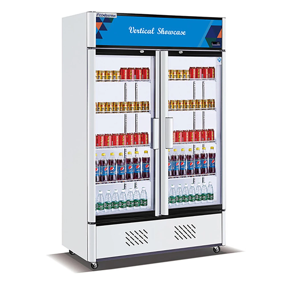 Professional Commercial Upright Glass Beverage Drinking Water Cooler Display Refrigerators For Sale