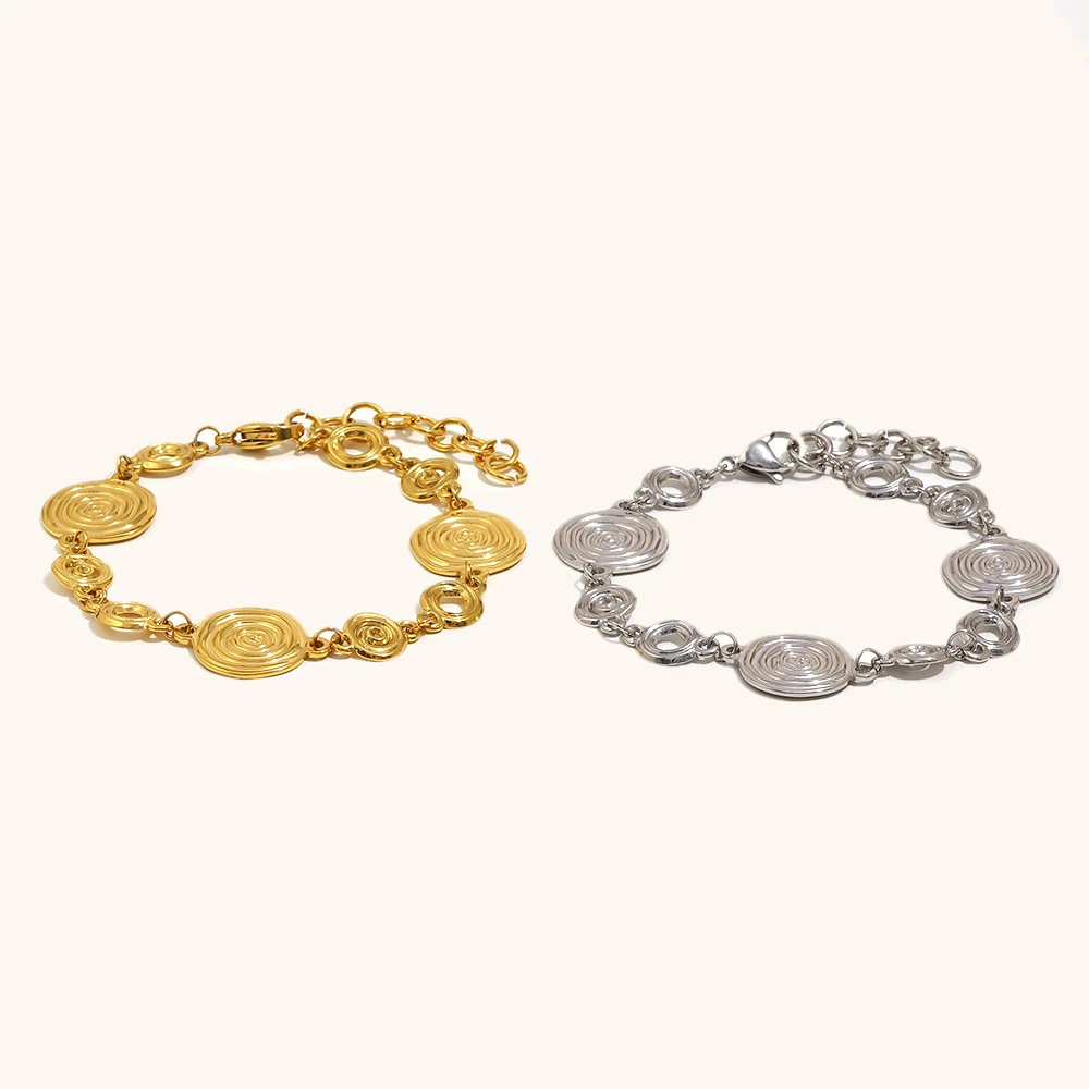 colorful zircon gold plated stainless steel hoop earring-8