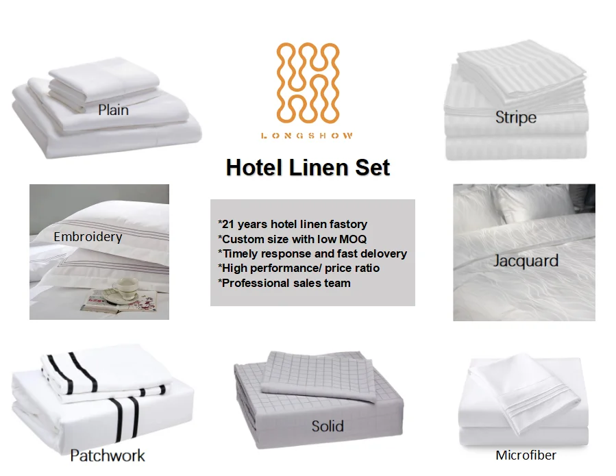 Fabric 50cotton 50polyester 40s 227tc Satin Plain White Hotel