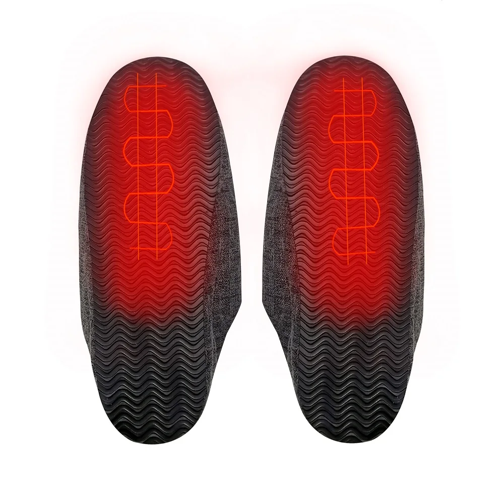Winter Women Men Electric Battery Powered Foot Warmer Home Heated Slippers for Home