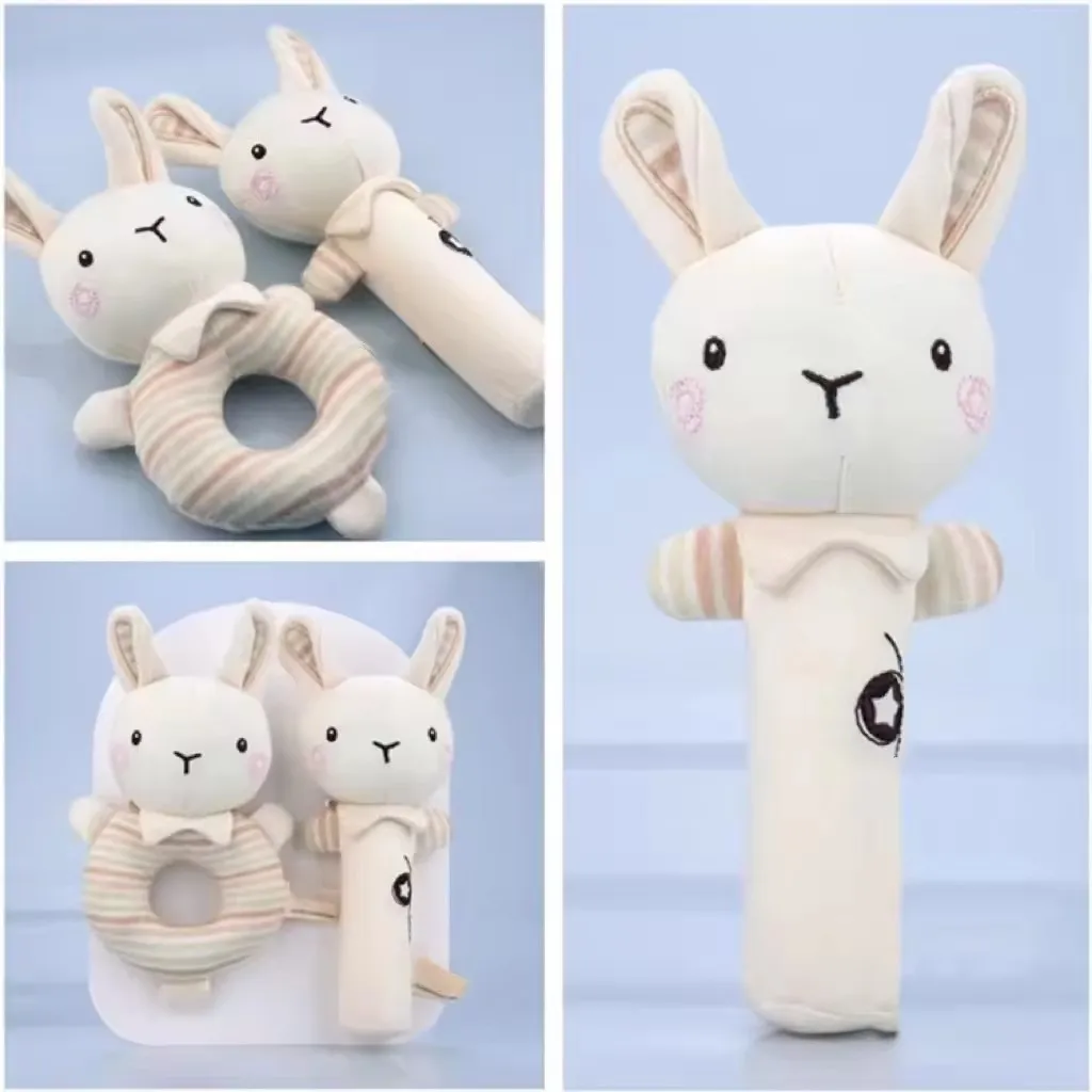 Детские Развивающие мягкие детские игрушки на заказ Погремушки Мягкие Мультяшные милые плюшевые погремушки животные