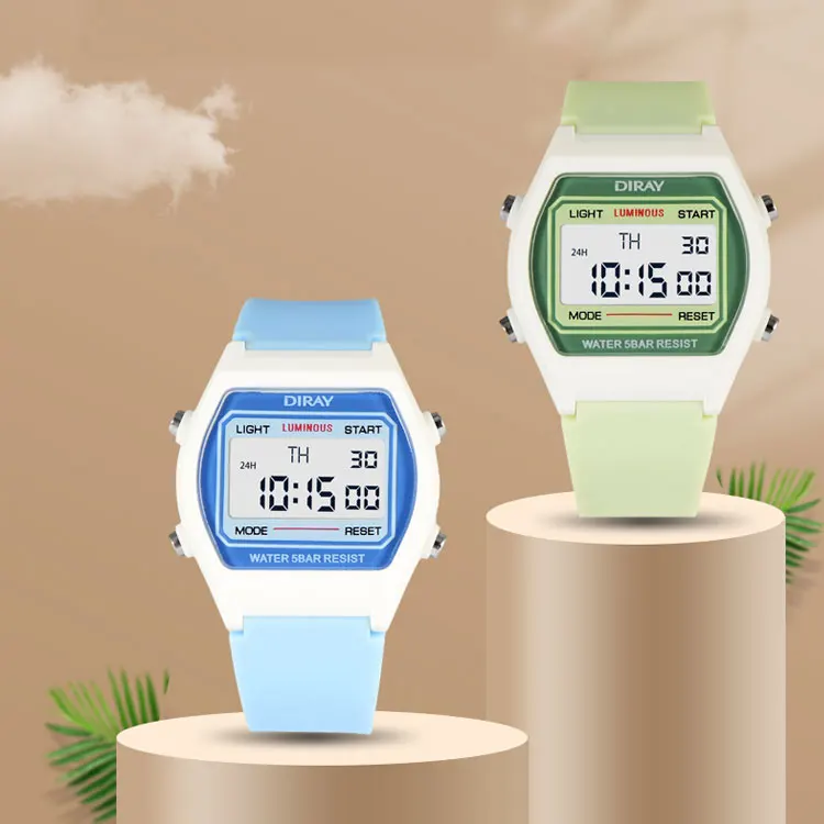 DIRAY 305G Children Digital Watch Alarm Chronograph Kid LED Wristwatch osta  soodsalt — hind, tasuta tarne, ausad arvustused — Joom