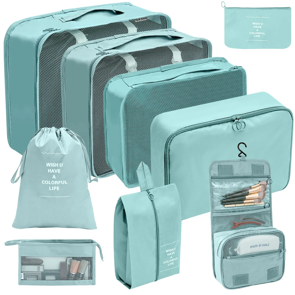 Wholesale Custom Clothes Travel Luggage Foldable Packing Storage Box Organizers for Travel Accessories