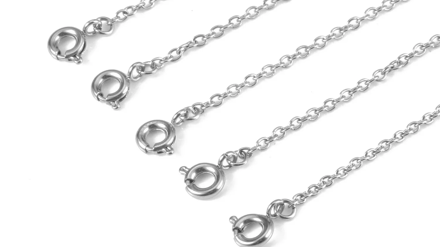 Wholesale Stainless Steel Extension Tail Chain With Round Clasps Bracelet Necklace Extension