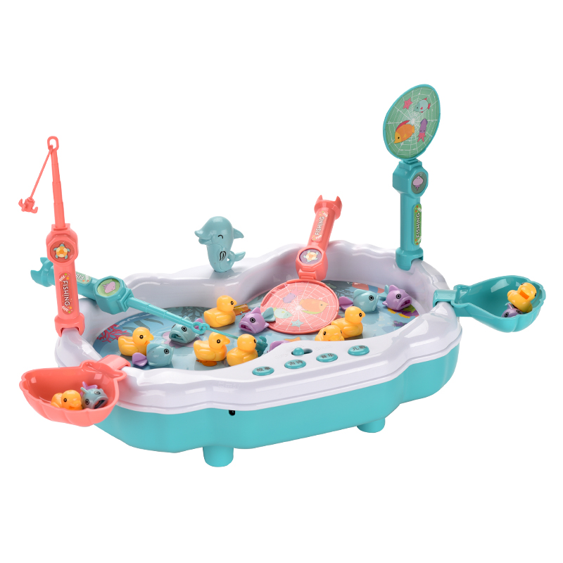 Детские летние водные игрушки, электрическая Магнитная игрушка для рыбалки, Детская электрическая рыболовная игрушка на батарейках