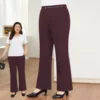 Red Plus size office slacks dress pants