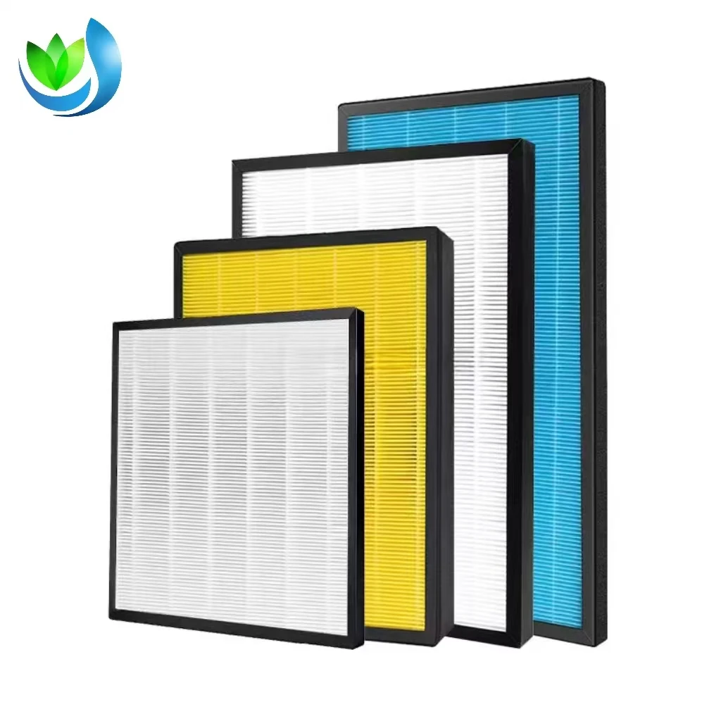 Eco-Friendly Household Use H12 H13 H14 Air Purifier Parts Filter Hepa Filter High Efficiency True HEPA Activated Carbon Filter