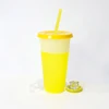 24oz transparent à jaune