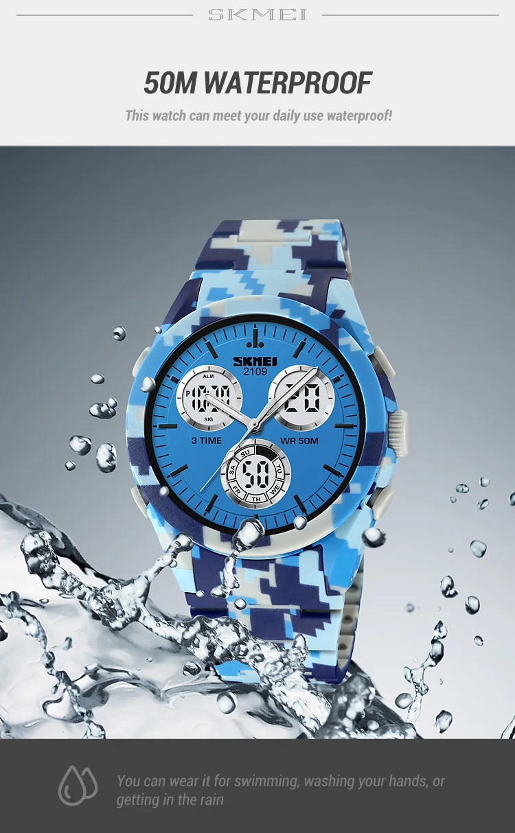 Skmei 2109 Analog Digital Watch