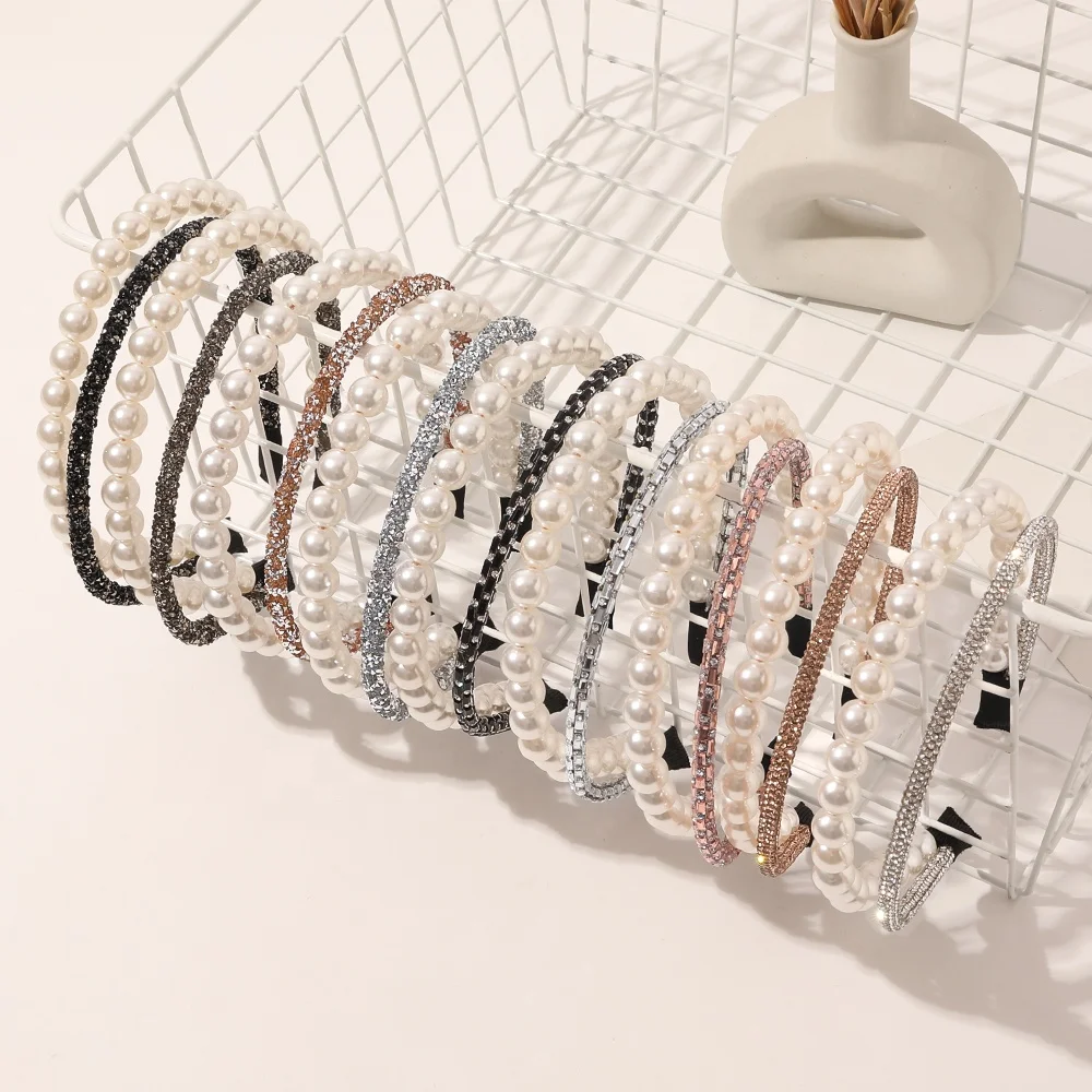 3 Pièces Bandeaux Strass, Cristal Bandeaux Scintillant, Cerceau De