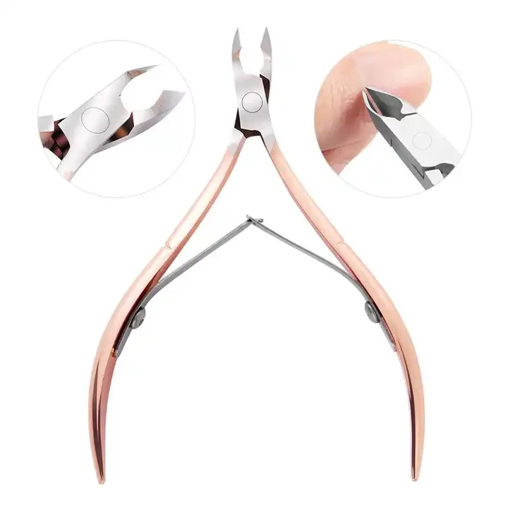 product factory hot sale cuticle nipper cover pedicure tools sharp gold cuticle nipper-10