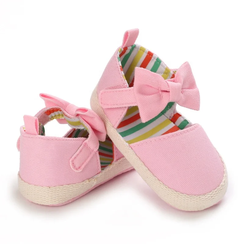 Soft Sole Cheap Cute Bow Baby Newborn Mary Jane Kids Toddler Girl Shoes