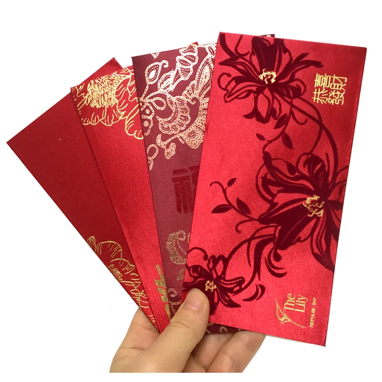 6PCS Chinese Red Envelopes FU, Chinese New Year Hong Bao Packet