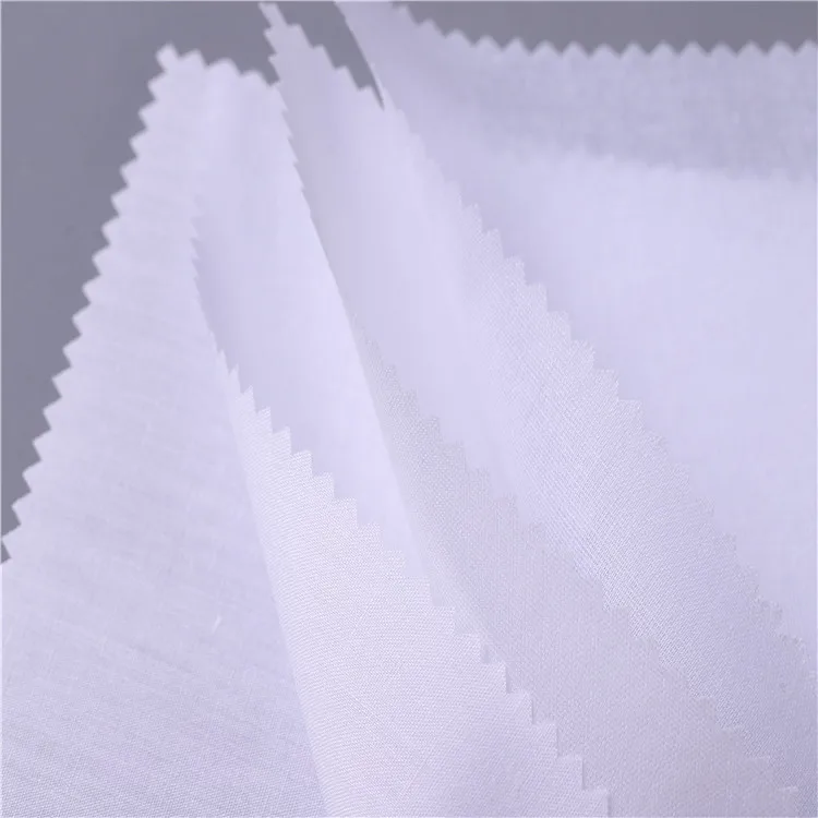 Collar Interlining  HDPE Coating Shirt Fusing Woven Interlining
