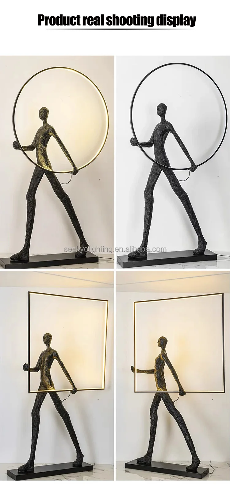 Resin Statue Led Light Ornaments