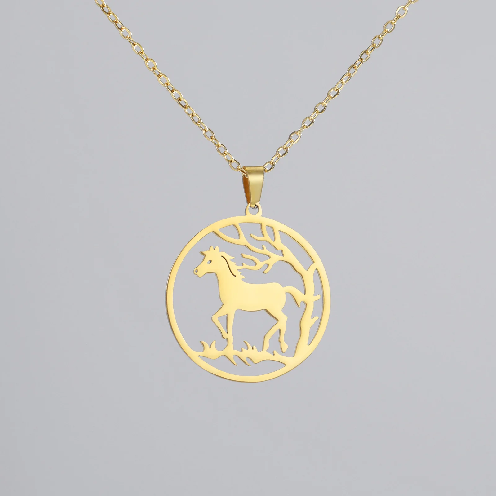 Horse Pendant Necklace