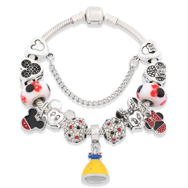 Toddler Minnie Mouse Bracelet 3-6 Years Gift Costume Jewellery Kids 