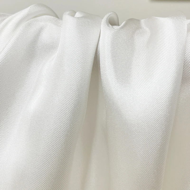Twill Silk Fabric Pattern Jacquard Textile 100% Natural Mulberry Silk Twill Thick 21mm Jacquard Fabric for Women Dresses