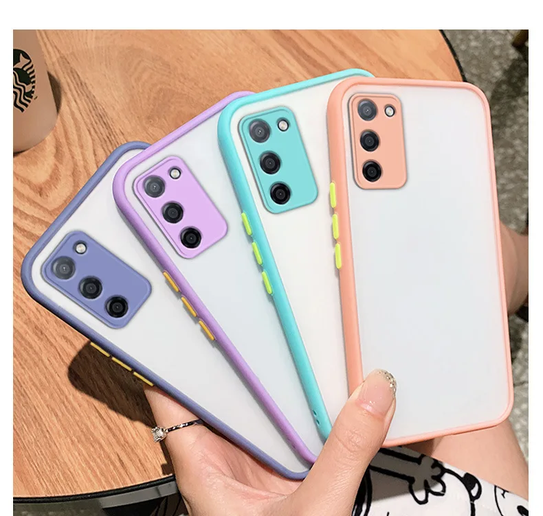 Laudtec Skin-Feeling Mobile Phone Shell Shockproof Back Cover Translucent Phone Case For Oppo A55