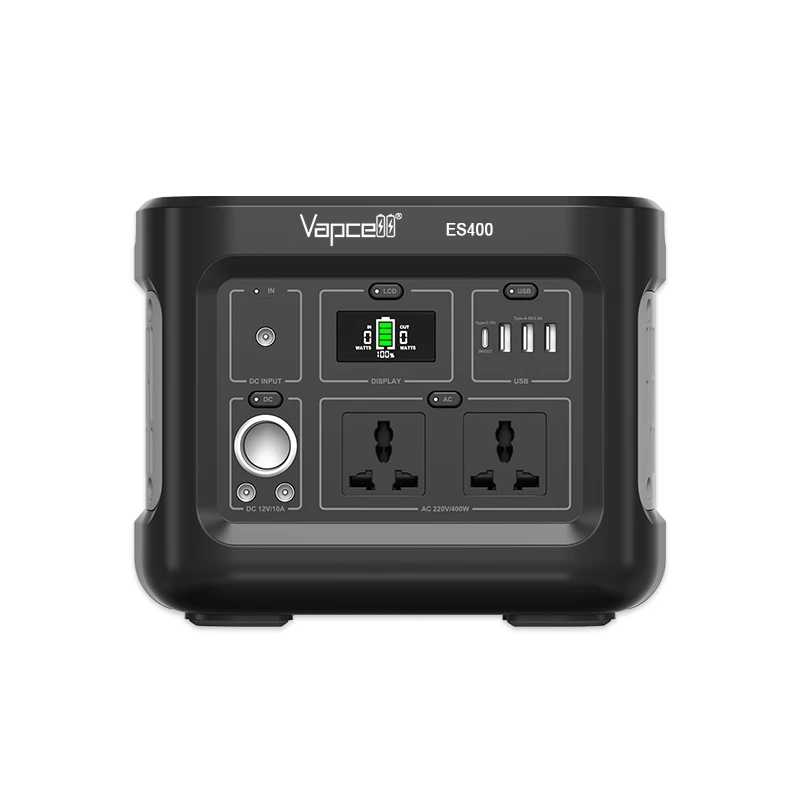 Vapcell ES400 高品質ポータブル電源 DBK 20650 3200mAh 5S7P 18V