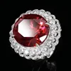 open size Red corundum ring