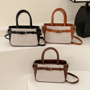 2026 New Arrivals Fashionable Canvas Shoulder Bags for Ladies and Crossbody Bags for Girls Sac dos