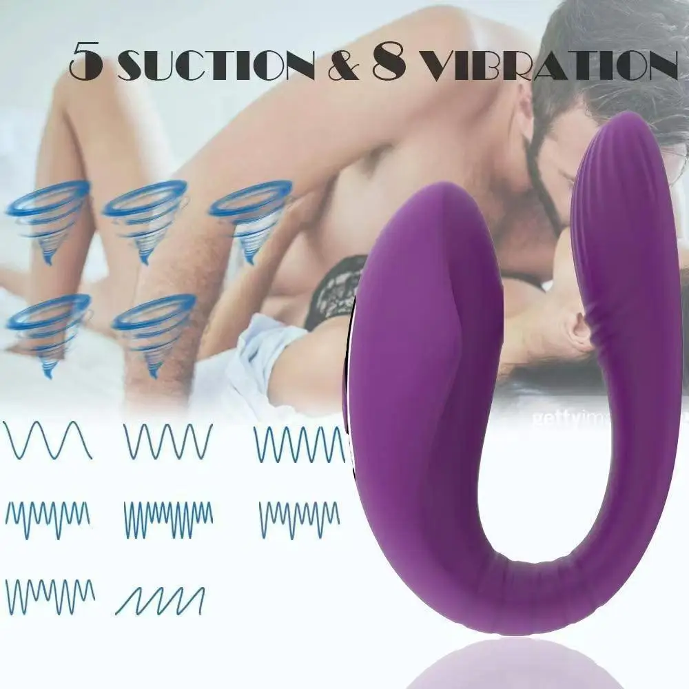 Hot Sales Wireless Remote Control U Shape Wearable Vibrating Sex Dildo Egg Vibrator Clitoral Sucking Couple Vibrator Sex Toy