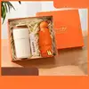 Orange coffee cup + capsule umbrella