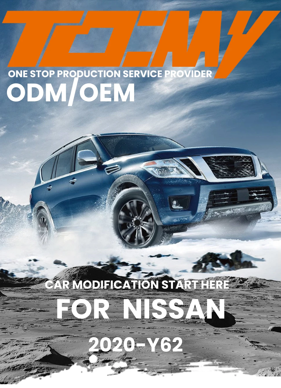 TDCMY Armada Unique Design Automobile Body Kit Bumper Grille Spoiler for Nissan Patrol Y62 2016 2017 2018 2019 2020 manufacture