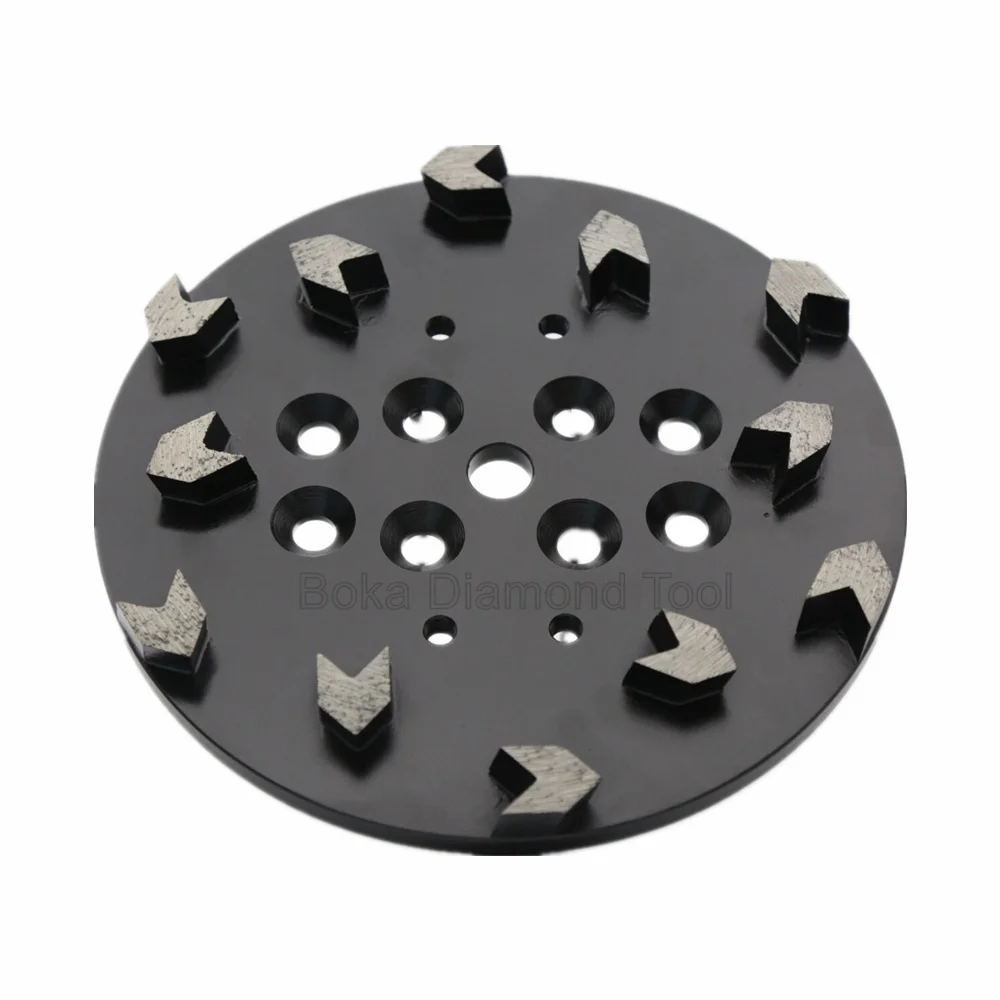 250 мм 10 дюймов стрелка сегмент Тип Алмазный Бетон шлифовальный диск пластина для Blastrac пол