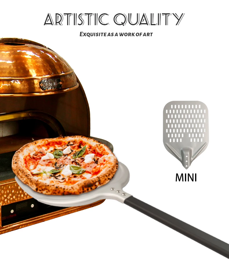 Perforated Pizza Peeler Aluminum Pizza Peel Anodized Folding Square