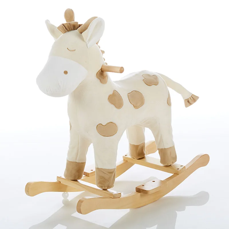 Toy Plush Pillows Rider Hors Doll Design Manufacturer Rocking Toy Puppet Ride Lion Dinosaur Customized Rocking Horse