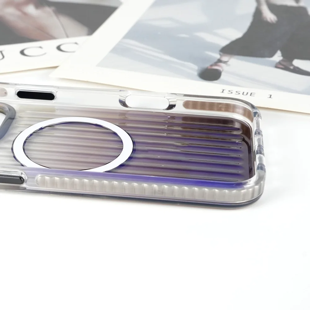 Shockproof Iphone 16 Case - Luxury Gradient Corrugated Cover